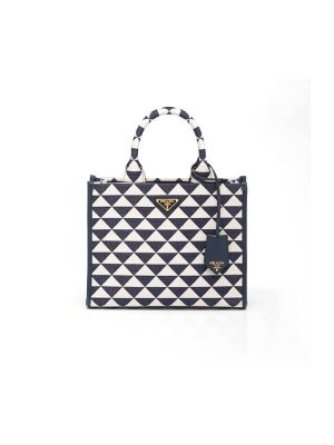 Small Prada Symbole jacquard fabric handbag
