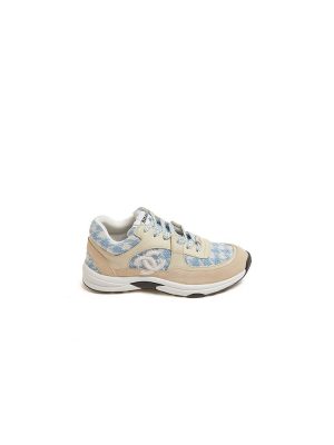 CHANEL tweed sneakers